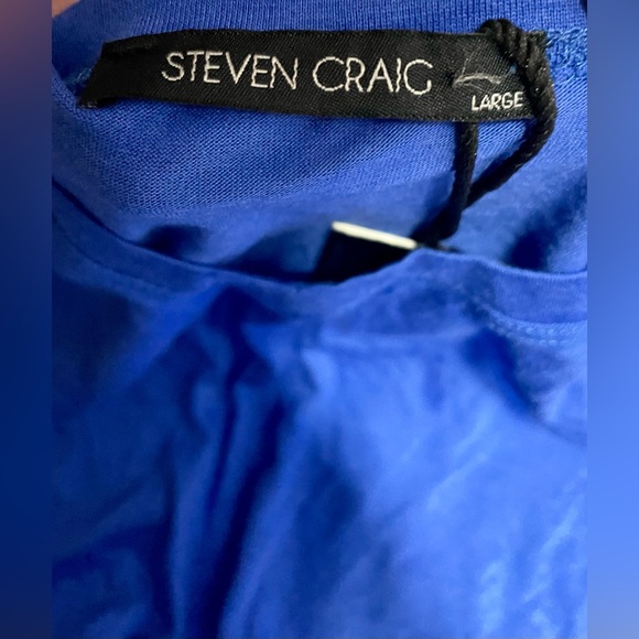NWT Steven Craig Blue Top Size Large - Picture 3 of 4